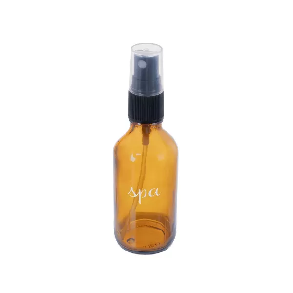 Lahvička kosmetická hnědé sklo/UH s rozprašovačem SPA 60 ml