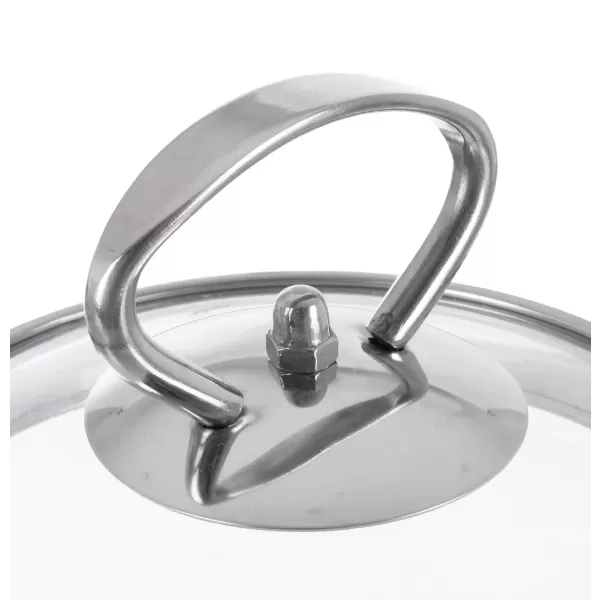 Poklice sklo pr. 18 cm nerez úchyt loop