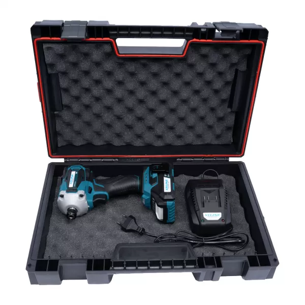 XT Aku rázový utahovák na bity bezuhlíkový 18V,1/4" 230Nm+baterie 2.0 Ah+nabíječka 2,4A+box
