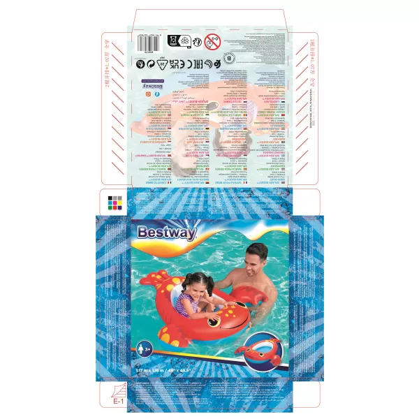 Nafukovací člun Baby - mix 2 druhy (medvídek, humr)