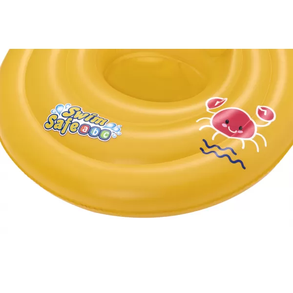 Nafukovací baby sedací kruh s opěrkou, průměr 69cm