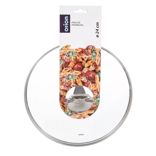 Poklice sklo pr. 24 cm nerez úchyt loop