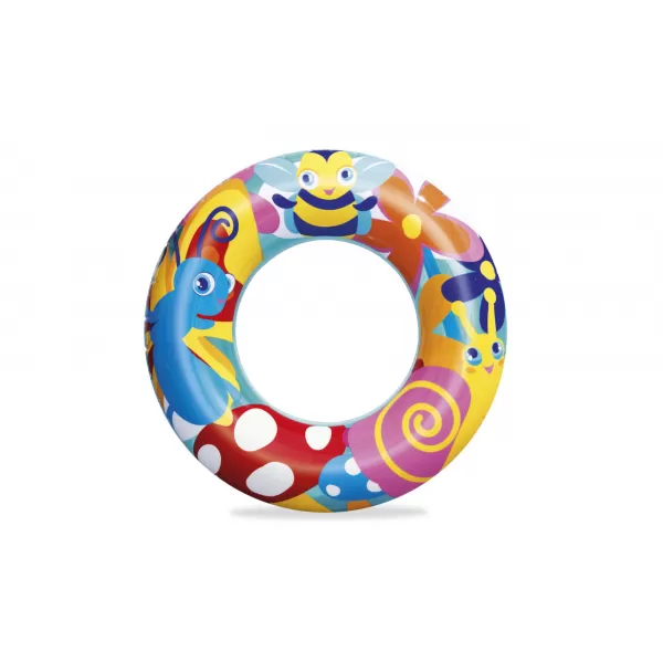 Nafukovací kruh Designer, 56cm – mix 2 druhy (ryby, včelka)