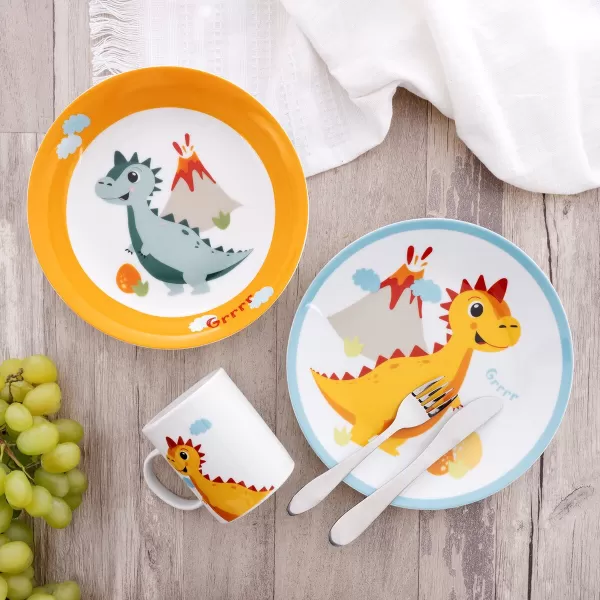 Talíř porc. hluboký dětský DINO pr. 19 cm