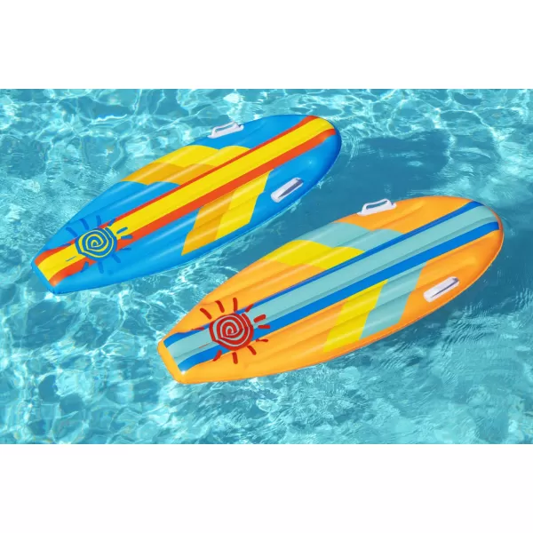 Dětský surf Sunny Rider, 1,14m x 46cm – mix 2 barvy (modrá,oranžová)