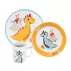 Sada jídelní porc. dětská DINO kulatá 3 ks