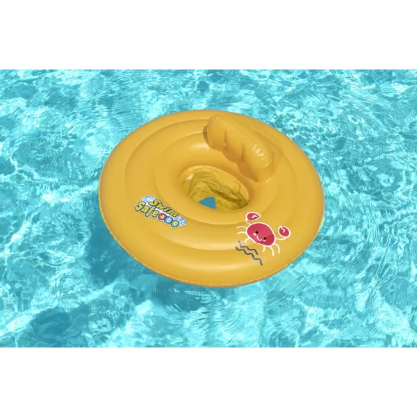 Nafukovací baby sedací kruh s opěrkou, průměr 69cm