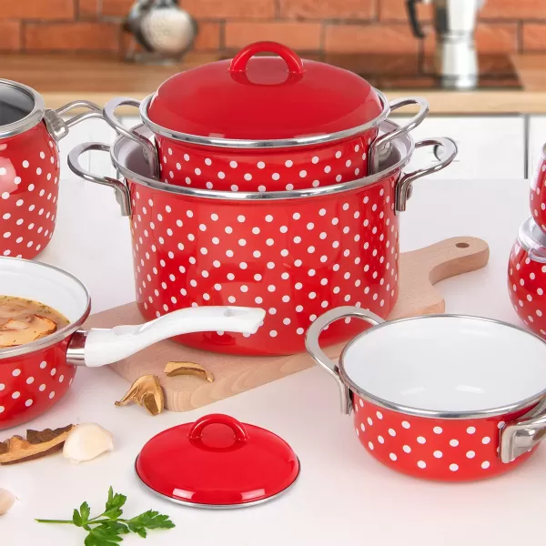 Poklice smalt Lem pr. 13 cm červená