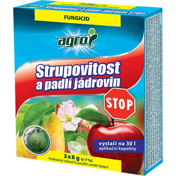 Strupovitost a padlí jádrovin STOP 3x8g