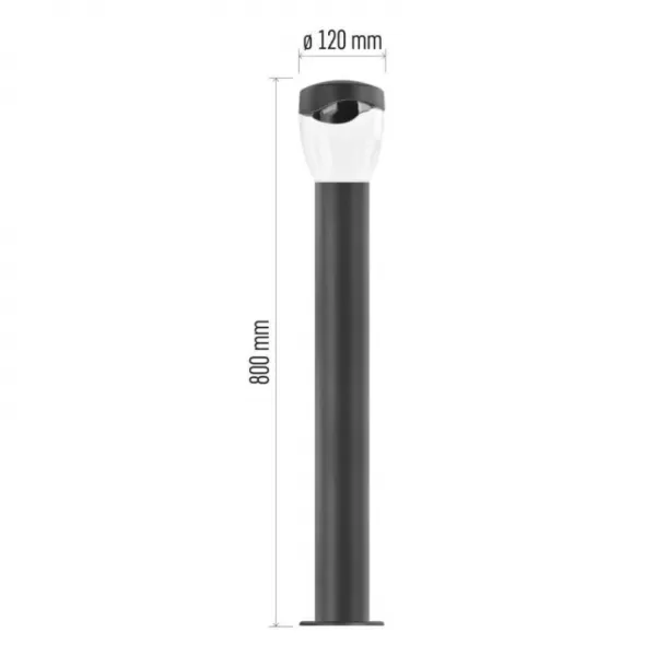 EMOS ZGA0C0P LED zahradní svítidlo sloupek E27,IP44,MAX 15W