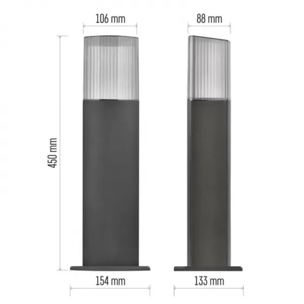 EMOS ZGL0A0P LED zahradní svítidlo sloupek E27,IP54,MAX 25W