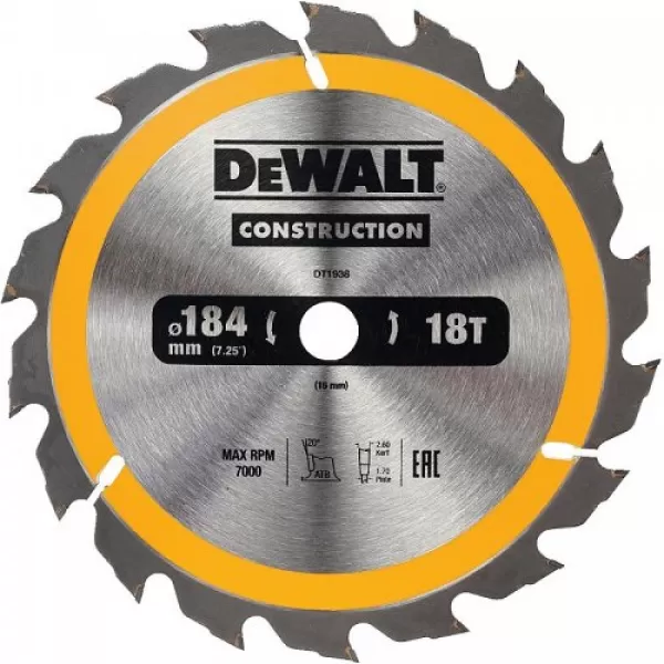DEWALT Pilový kotouč DT1938 184