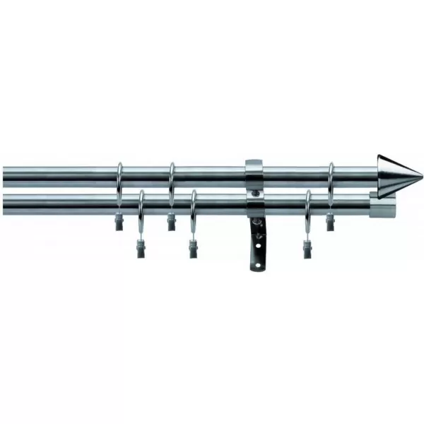 Dvojitá záclonová souprava PALMA 16/240cm, ušlechtilá ocel