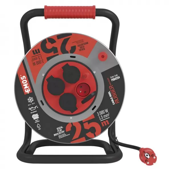 EMOS Buben 4Z 25m,1,5,guma /neopren P084254