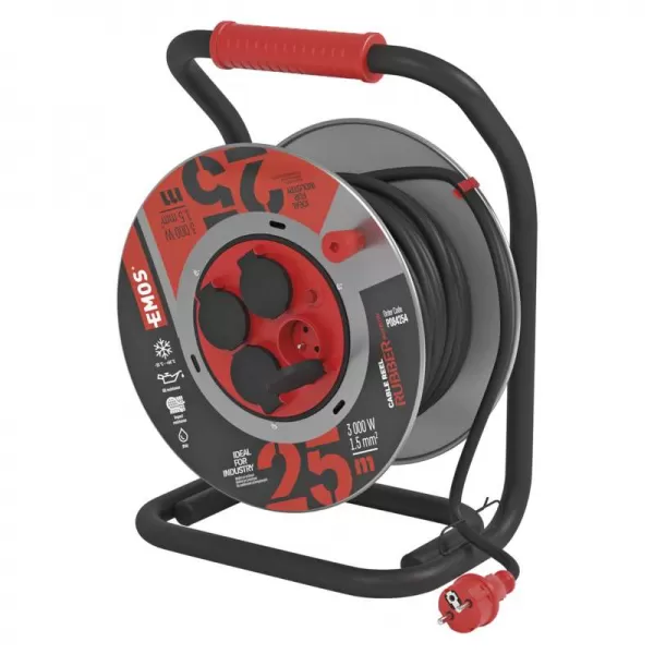 EMOS Buben 4Z 25m,1,5,guma /neopren P084254