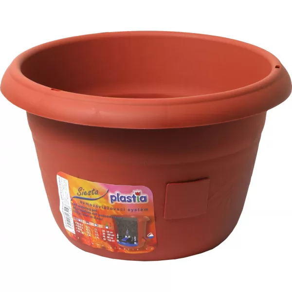 Květináč samozavl.Siesta - 35cm teracota bez závěsu