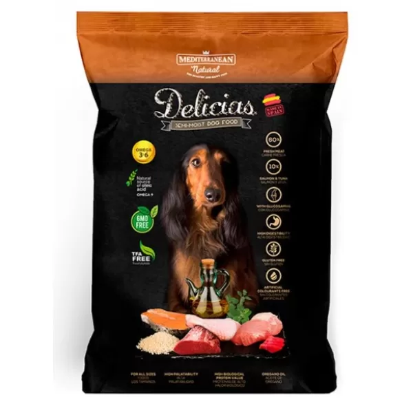 JUKO Krmivo poloměkké Delicias Adult dog SEMI-MOIST Soft 1,5kg