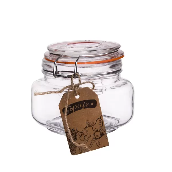 Dóza sklo/kov klip patent Bela 0,5 l nízká