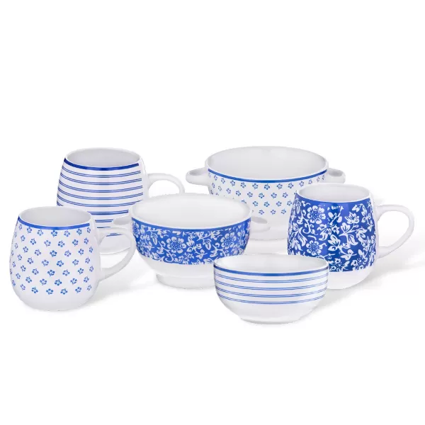 Hrnek ker. Blue design 0,58 l mix