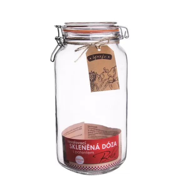 Dóza sklo/kov klip patent Bela 2 l