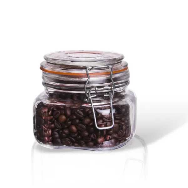 Dóza sklo/kov klip patent Bela 0,5 l nízká