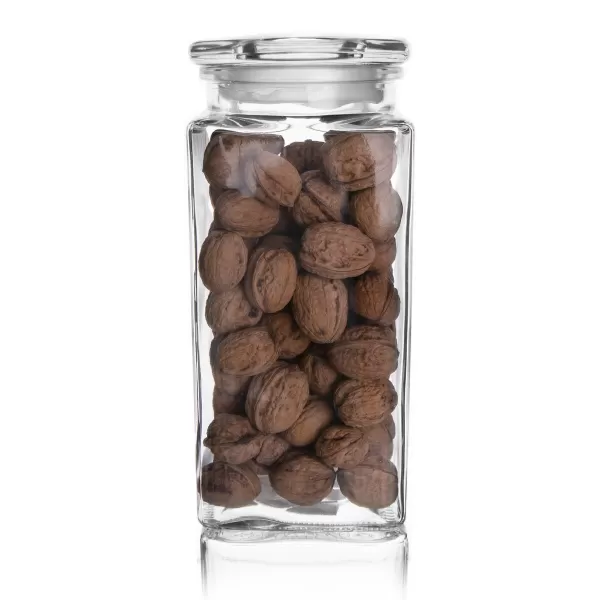 Dóza sklo víčko 1,8 l hranatá