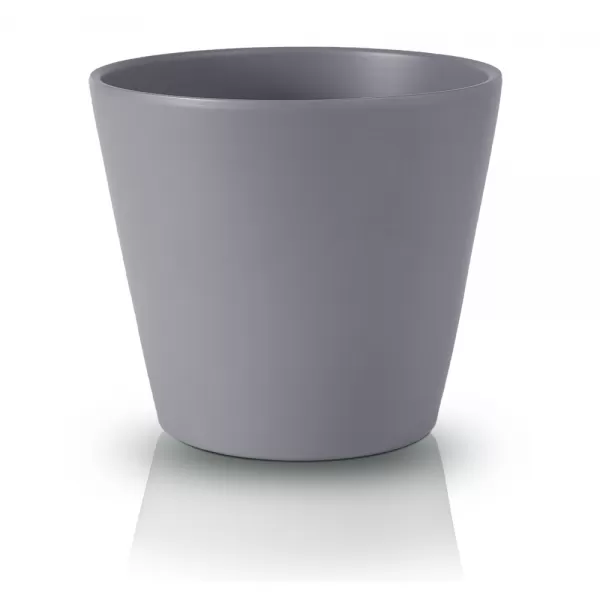 Obal keramický na orchide 14cm šedý mat