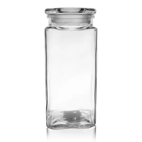 Dóza sklo víčko 1,8 l hranatá