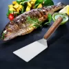 Obracečka nerez/dřevo 27 cm