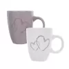 Hrnek ker. Double Love SRDCE 0,14 l, 2 ks mix