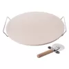 Kámen na pečení kamenina/drát+kráječ pr. 33 cm