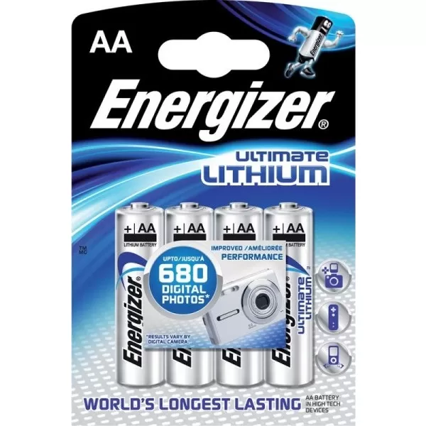 Baterie Energinzer Ultimate Lithium AA 4pack