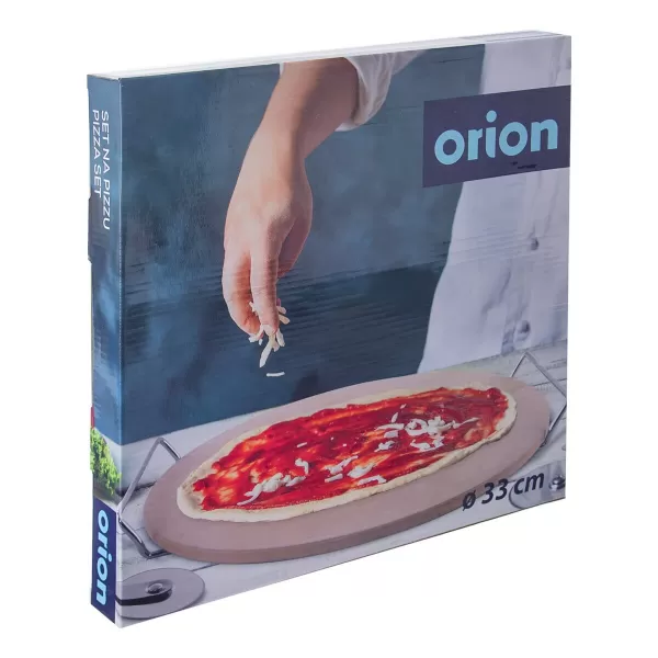 Kámen na pečení kamenina/drát+kráječ pr. 33 cm
