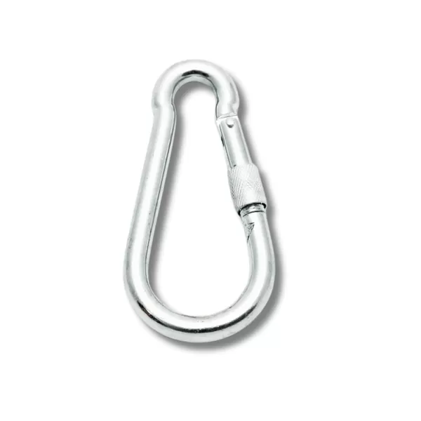 ADOBY Karabina lanová s pojistkou DIN5299D 12mm s etiketou