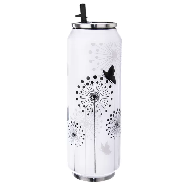 Termoska-plechovka nerez 0,7 l motýl