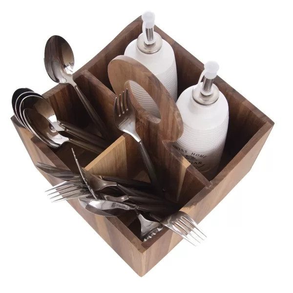 Stojan na příbory akácie WOODEN