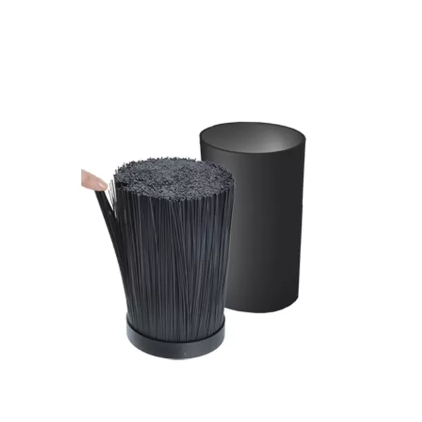 Stojan na nože UH kulatý štětiny BLACK