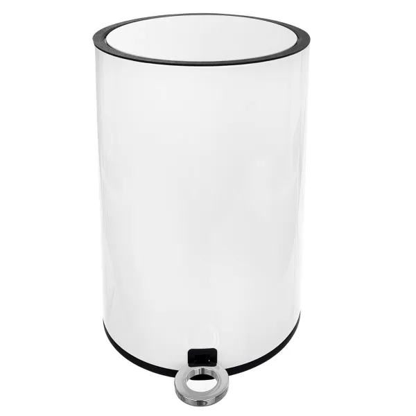 Koš odp. kov/UH s pedálem WHITE 12 l