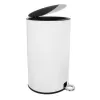 Koš odp. kov/UH s pedálem WHITE 12 l