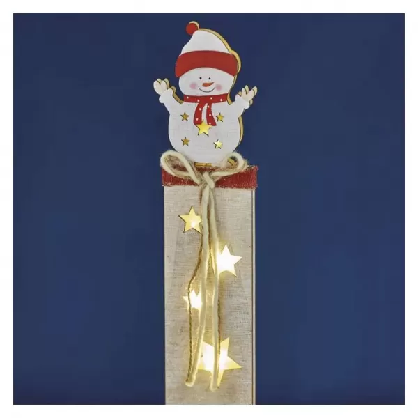 EMOS 5LED XMAS WOOD SNOWMEN 2AA T WW DCWW12