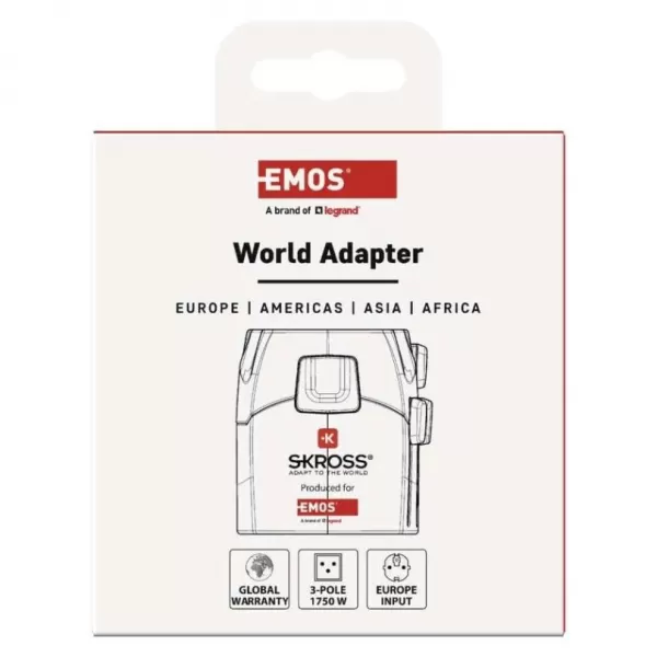 EMOS Cestovní adaptor P0056N bílý