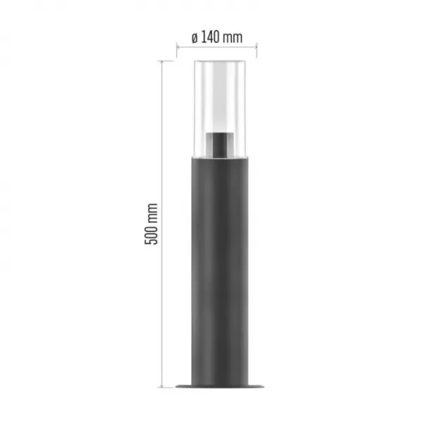 EMOS ZGC0A0P LED zahradní svítidlo sloupek E27,IP44,MAX 15W