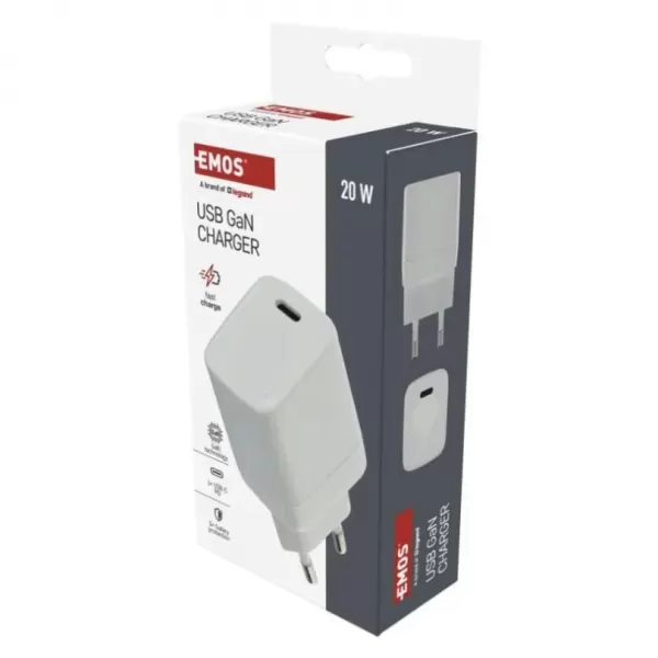 EMOS USB ADAPTÉR BASIC SÍŤ GAN PD 20W,C V01G20