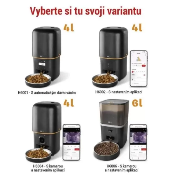 EMOS Dávkovač krmiva PET CARE 4l, černý H6001
