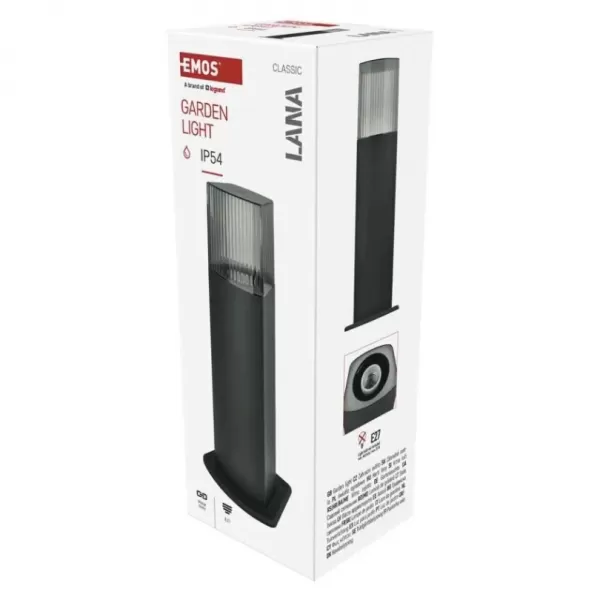 EMOS ZGL0A0P LED zahradní svítidlo sloupek E27,IP54,MAX 25W