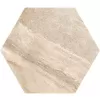 Nášlapy Hexan Capucino 60x52x2cm béžová slinutá keram. 10,4kg 70ks/bal