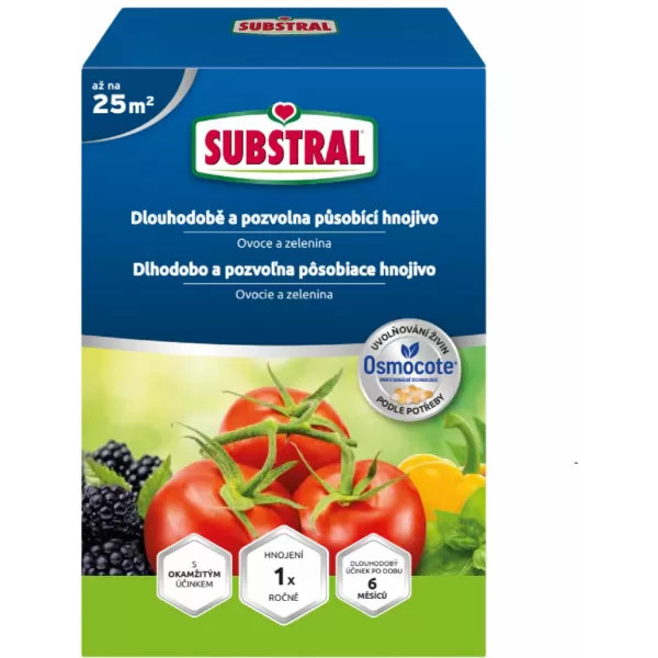 Substral Osmocote dlohodobé hnojivo-pro ovoce a zeleninu 750g