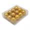 Dekorace - Koule vánoční pěna BOX 4cm, 12ks zlatá