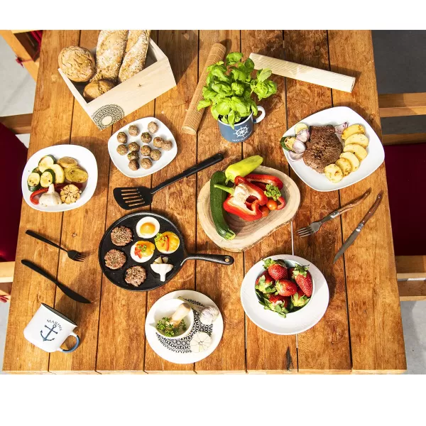 Obracečka termoplast PBT s otvory 32 cm BLACKLINE