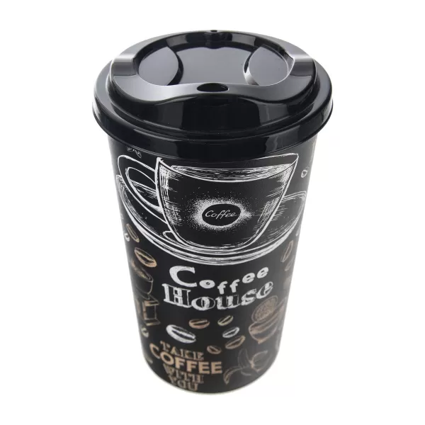 Pohár UH Coffee víčko 0,45 l mix